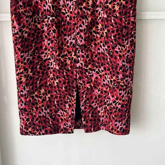 Pink Cheetah Strapless BLACK HALO STRAPLESS ANIMAL PRINT PINK RED DRESS … - Picture 5 of 8